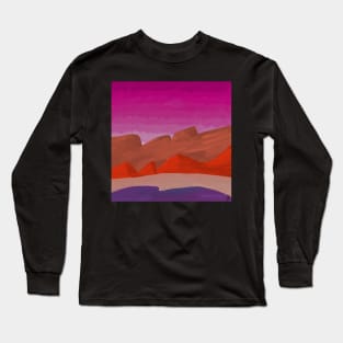 Red Rock Sunset Long Sleeve T-Shirt